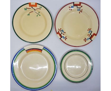 A collection of Clarice Cliff, to include; A Royal Staffordshire for Clarice Cliff "Bizarre" The Biarritz bowl, printed and i