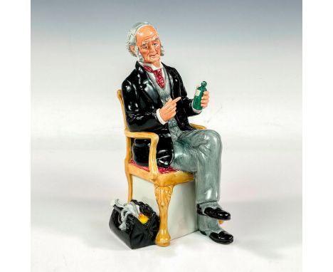 Glaze finish; part of the Professions series. Black and grey coloration. Royal Doulton backstamp. Artist: William K. HarperDi