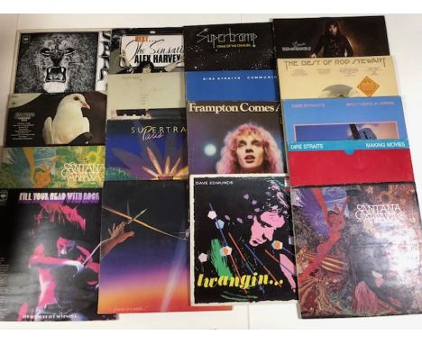 APPROX 60 MOSTLY SEVENTIES ROCK &amp; POP LPs including: Bruce Springsteen, Santana, Elton John, Jimi Hendrix, Supertramp, Di