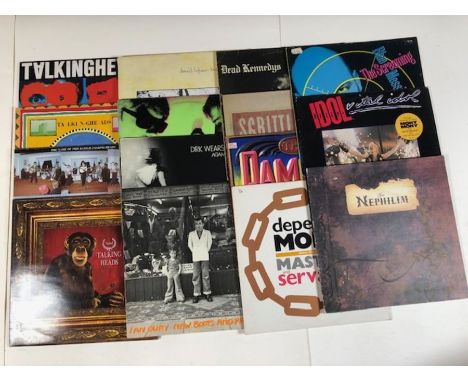 15 PUNK/NEW WAVE LPs/12" including: Talking Heads (Remain In Light, Speaking In Tongues, The Name Of This Band &amp; Naked), 