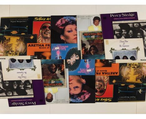 17 SOUL/FUNK LPs/12" including:  Rufus, Percy Sledge, Four Tops, Prince, Michael Jackson, Sam Cooke, Aretha Franklin, Marvin 