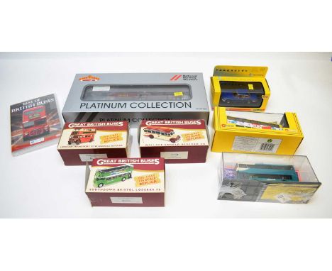 A selection of model diecast vehicles and other items, including: a Bachmann Branch-Line Platinum Collection Dublo scale mode