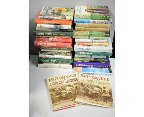 A collection of Catherine Cookson novels, including first edition copies, some signed by the author.