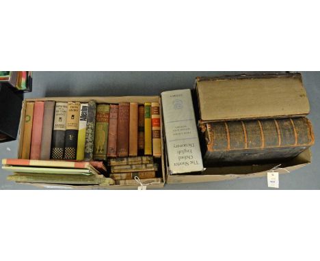 A collection of books, including: The First Men in the Moon, by H.G. Wells; British Arms in China &amp; Japan, by Rennie; The
