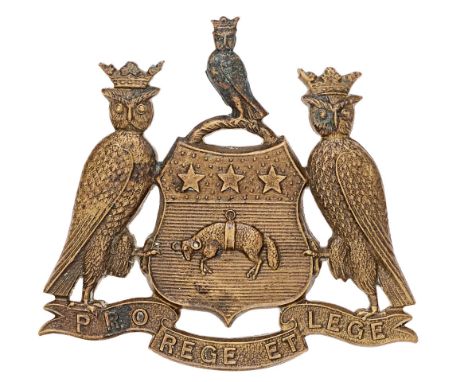 15th &amp; 17th Service Bn West Yorkshire Regiment (Leeds Pals) WW1 Kitchener Army cap badge.  Good scarce die-stamped brass 
