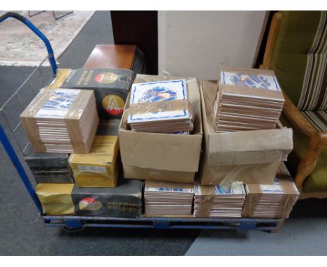 A large quantity of ceramic wall tiles. 
