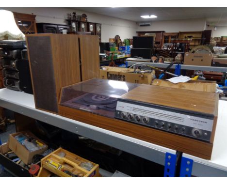 A Ferguson vintage stereo system with speakers.  