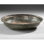 A LATE SAFAVID TINNED COPPER BOWL, PERSIA 18TH CENTURY