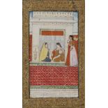 WOMEN IN A TEMPLE, INDIA, JAIPUR, 18TH CENTURY