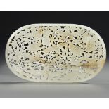 A CHINESE JADE OPENWORK DRAGON PLAQUE, 19TH CENTURY
