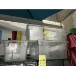 LOT: (3) Bacs Alimentaires Transparents- 2 grandeurs