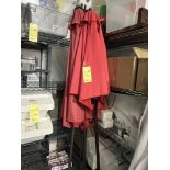 LOT: (3) Parasols Rouges