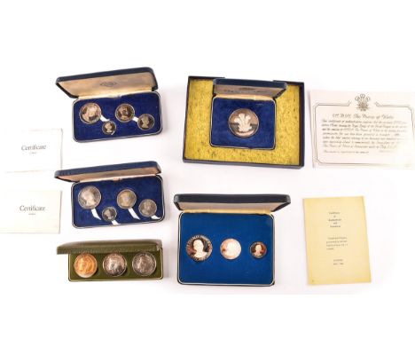 Silver Coins, Charles Prince of Wales. HRH The Prince of Wales, a commemorative silver medal in fitted box with certificate; 