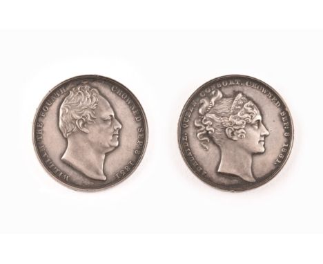 British Medals, an 1831 King William IV official silver Coronation medal in a round contemporary box (Eimer 1251, BHM 1475). 