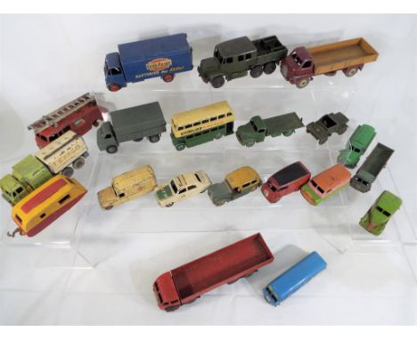 Dinky - a box containing approx 20 larger scale Dinky diecast vehicles, some showing signs of repaint, condition good playwor