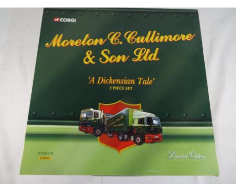 Corgi - a 1:50 scale boxed set, Moreton C Cullimore & Son Ltd, A Dickensian Talecomprising ERF ECS Curtainside, ERF EC series