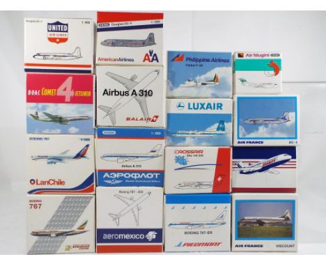 Schabak - sixteen boxed diecast airplanes 1:600 scale comprising 231397, 90795, 90796, 90784, 92355, 9413, 90545, 93017B, 907