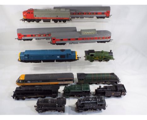 Model Railways - ten OO gauge locomotives, unboxed, comprising three 2 TTR steam locos, three Triang steam locos, one Lima st