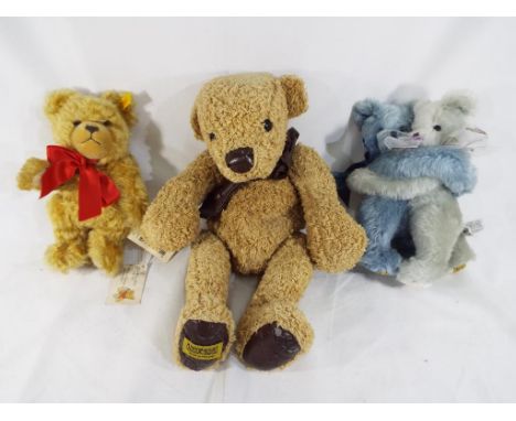 Bears - a Steiff Mohair Bear entitled Margarete, with jointed limbs, stitched nose, yellow label and button in ear, with tags