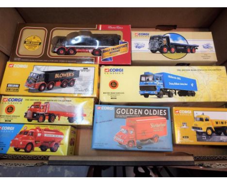 Corgi - 8 diecast 1:50 scale models, all appear mint with mirrors in original window boxes  This lot MUST be paid for and col