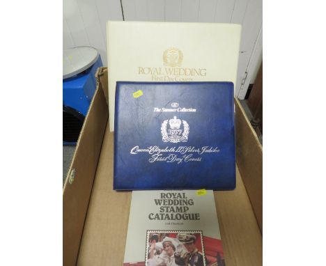 A COLLECTION OF FIRST DAY COVERS TO INCLUDE QUEEN  ELIZABETH SILVER JUBILEE AND 1981 ROYAL WEDDING EXAMPLE