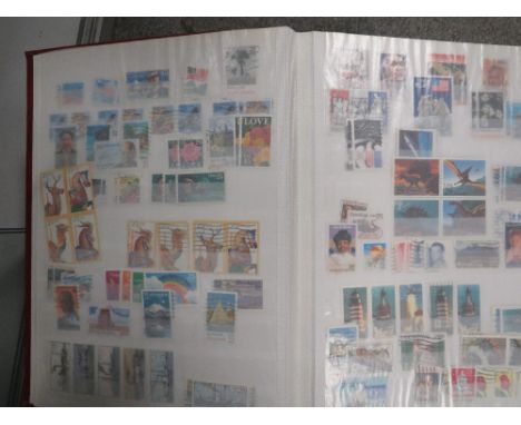 A LARGE COLLECTION OF STAMPS, ALBUMS, FIRST DAY COVERS CONTAINED IN ALBUMS 