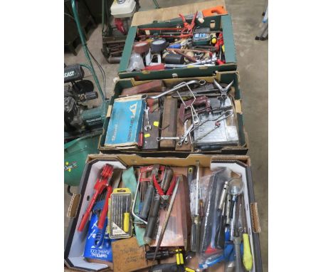 THREE TRAYS OF TOOLS