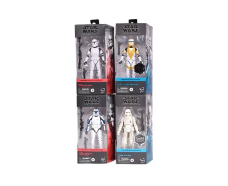 Star Wars - The Black Series - a collection of x4 2020s Hasbro made Black Series 6" scale boxed action figures. Comprising: 1