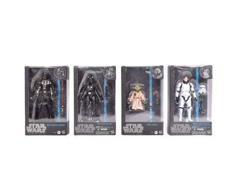 Star Wars - The Black Series - 'Blue Line' series - a collection of x4 2014 Hasbro made Black Series 6" scale boxed action fi