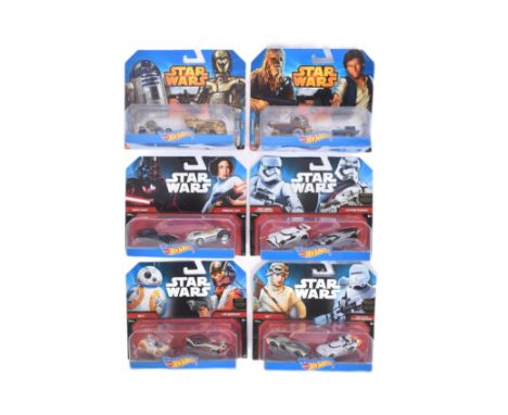 Star Wars - Hot Wheels - a collection of x6 Mattel made HotWheels boxed diecast model double-sets, comprising: CGX03, CGX04, 