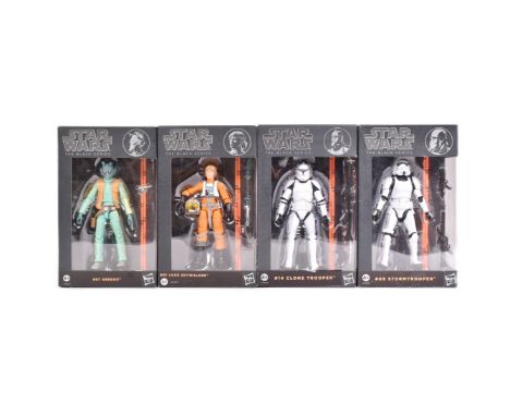 Star Wars - The Black Series - 'Orange Line' series - a collection of x4 2013 Hasbro made Black Series 6" scale boxed action 