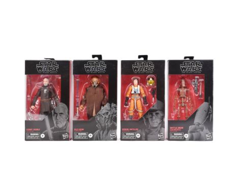 Star Wars - The Black Series - x4 Hasbro made 6" scale boxed Black Series action figures comprising: E8072 Count Dooku, E9327