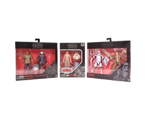 Star Wars - The Black Series - a collection of x3 Hasbro made boxed Black Series double action figures, comprising: E9642 Luk