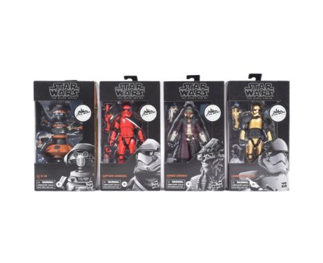 Star Wars - The Black Series - Galaxy's Edge Trading Outpost - x4 Hasbro made 6" scale boxed Black Series action figures comp
