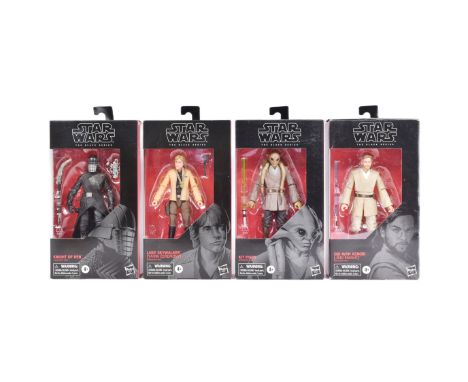 Star Wars - The Black Series - x4 Hasbro made 6" scale boxed Black Series action figures comprising: E4086 Luke Skywalker (Ya