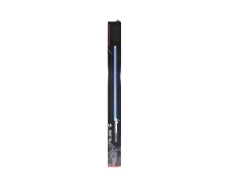 Star Wars - a 2015 Hasbro made Black Series ' Luke Skywalker Force FX Lightsaber ' 1/1 scale prop replica blue lightsaber wit