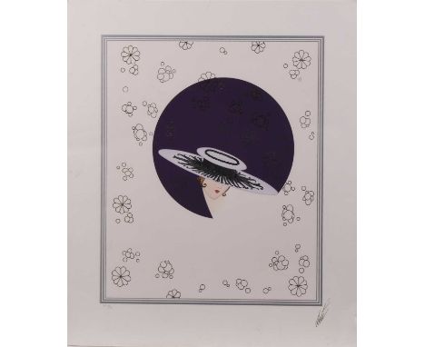 Erté born Romain de Tirtoff (Franco-Russian 1892-1990) Seduction, embellished print, artist proof numbered 50/50, printed sig