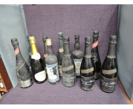 Eleven bottles of Sparkling Wine and Sherry from around the world, Henkell Trocken x2, 75cl, 11.5% vol, Blanc De Blancs, De V