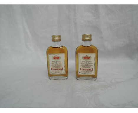 Two Gordon &amp; Macphail Charles &amp; Diana Scotch Whisky Miniatures, both distilled in 1948 &amp; 1961, both Strathisla 40