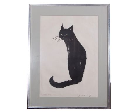 David Kwo Da-Wei, ‘Kim’ or ‘Kim the Cat’, Limited edition print, gallery label verso, Lithograph, signed, titled dated and nu
