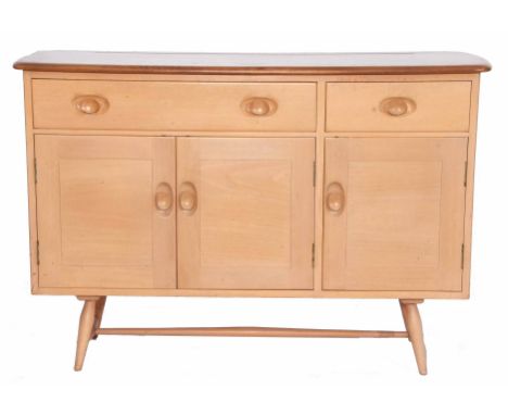 Circa 1960s Ercol sideboard comprising two drawers over three cupboards