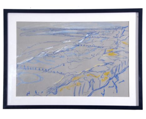 Josey Brett, Seascape , Oil on bars on paper, signed, 15 x 23.5ins.