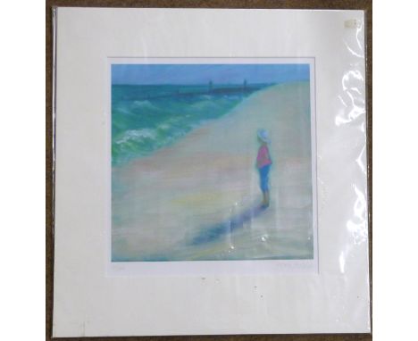 Helen Herbert, The sea and me, Lithograph in colours on arches, 10 x 10ins, unframed.