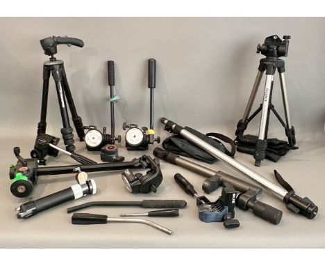 A collection of Sony camcorder and portable video equipment - including a CCD-TR750E video Hi8 Handycam with instruction book