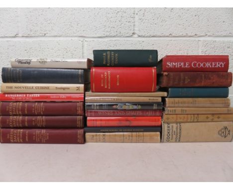 Collection of twenty-four books mainly relating to Cookery to include: STORM, Margaret and John - A Treasury of Fine Deserts 