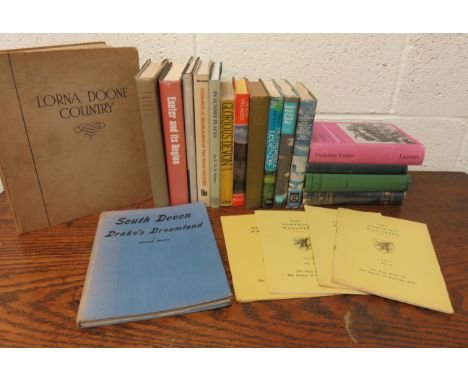 Collection of books relating to Somerset, Devon and Cornwall to include; MacINNES, C. M & WHITTARD, W. F - Bristol and its Ad