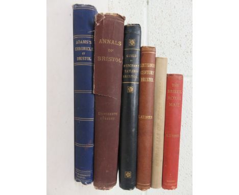 LATIMER, John - The Annals of Bristol in the 18th Century - 1893, with a letter from the author tog. w. five other books rela