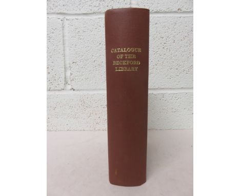 Catalogue of The Beckford Library removed from Hamilton Palace, which was sold by auction by Messers. Sotherby, Wilkinson and