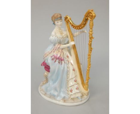 A Royal Worcester porcelain figure, from the Graceful Art Series, titled Music No. 1262/2500