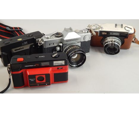 Miscellaneous items, to include a Yashica 35W camera, a Petri FT camera etc.